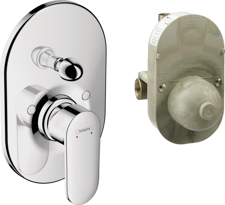 Hansgrohe Vernis Blend Bath Mixer Set For Concealed Installation - Chrome - 71473000