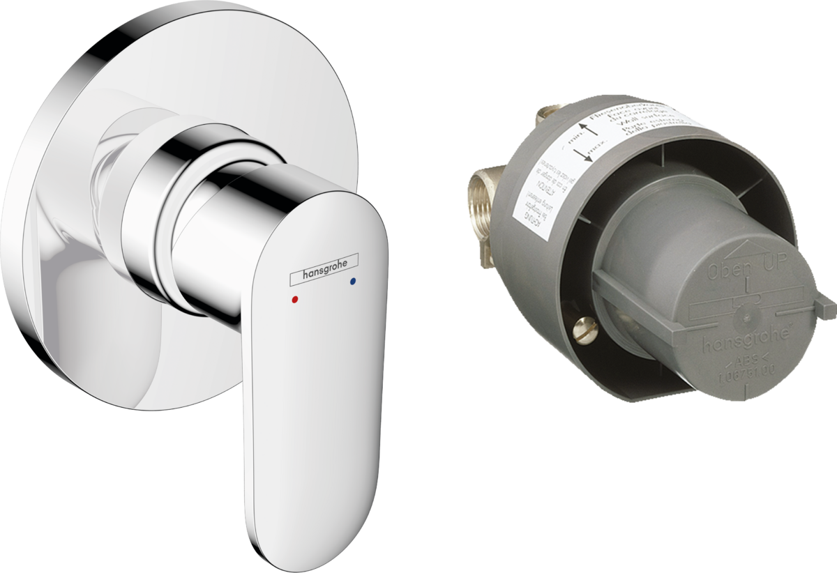 Hansgrohe Vernis Blend Shower Mixer Set For Concealed Installation - Chrome - 71663000