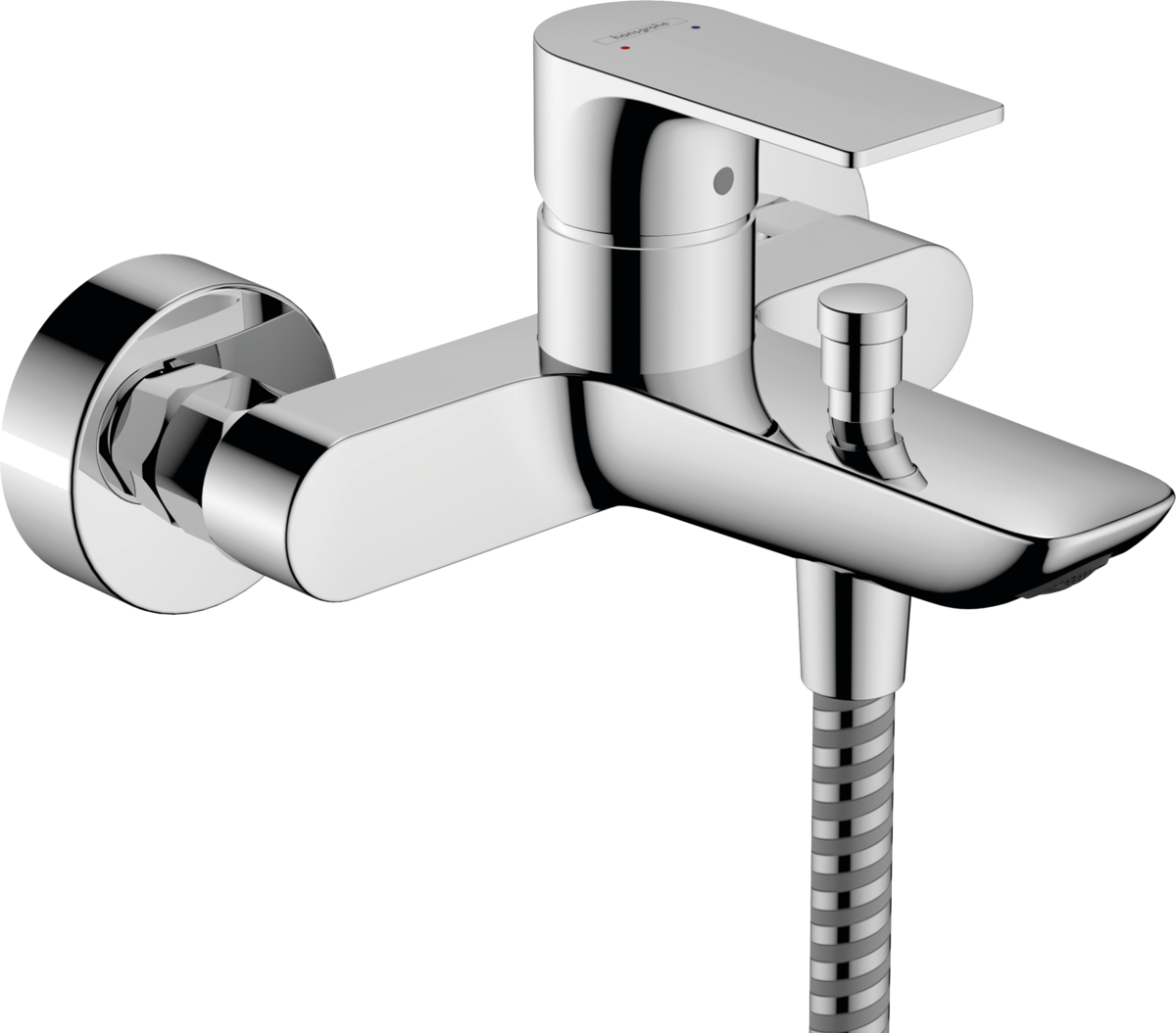Hansgrohe Rebris E Single Lever Bath Mixer For Exposed Installation - Chrome - 72450000