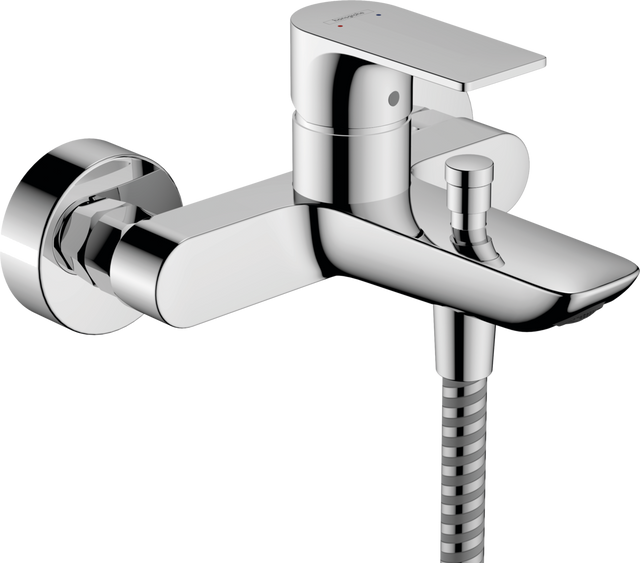 Hansgrohe Rebris E Single Lever Bath Mixer For Exposed Installation - Chrome - 72450000