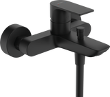 Hansgrohe Rebris E Single Lever Bath Mixer For Exposed Installation - Matt Black - 72450670
