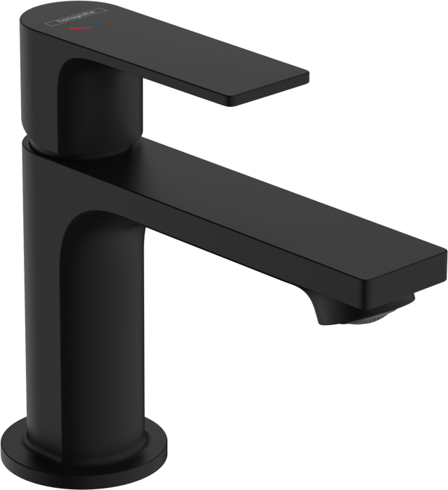 Hansgrohe Rebris E Single Lever Basin Mixer 80 Coolstart With Pop-up Waste Set - Matt Black - 72553670
