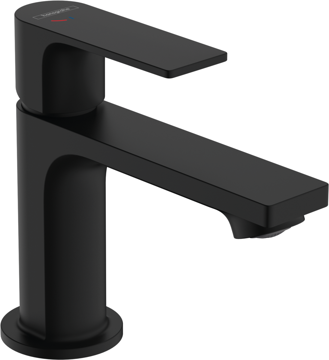 Hansgrohe Rebris E Single Lever Basin Mixer 80 Coolstart Ecosmart+ With Pop-up Waste Set - Matt Black - 72587670
