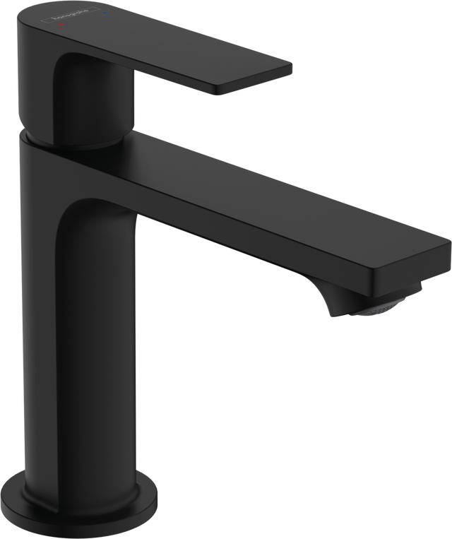 Hansgrohe Rebris E Single Lever Basin Mixer 110 With Pop-up Waste Set - Matt Black -72557670