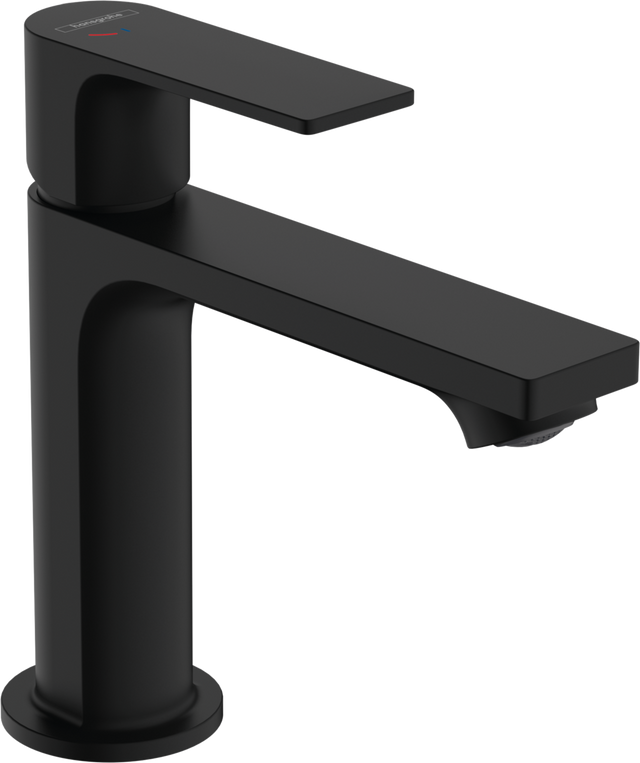 Hansgrohe Rebris E Single Lever Basin Mixer 110 Coolstart Ecosmart+ With Pop-up Waste Set - Matt Black - 72589670