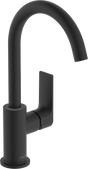 Hansgrohe Rebris E Single Lever Basin Mixer 210 With Swivel Spout And Pop-up Waste Set - Matt Black - 72576670