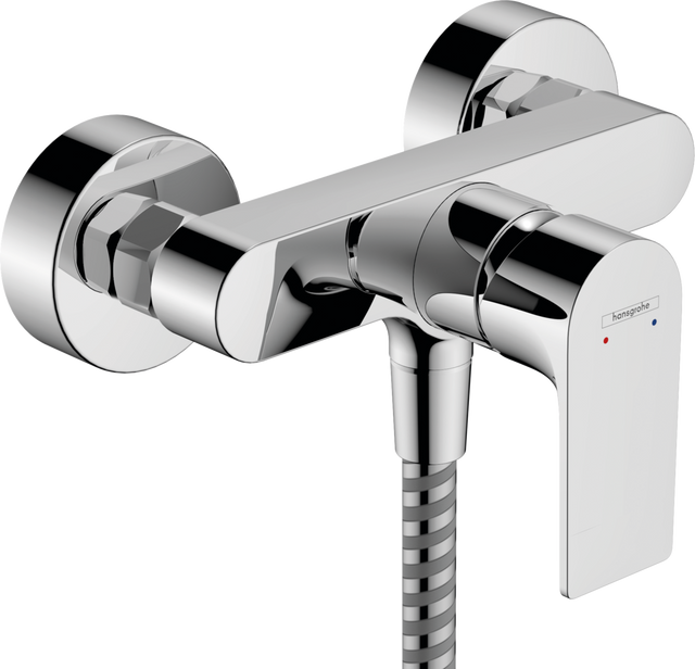 Hansgrohe Rebris E Single Lever Shower Mixer For Exposed Installation - Chrome - 72650000