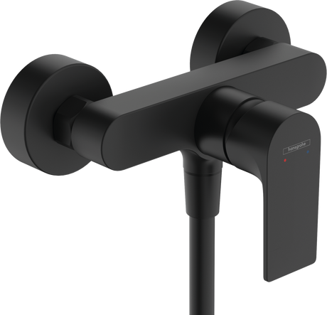 Hansgrohe Rebris E Single Lever Shower Mixer For Exposed Installation - Matt Black - 72650670