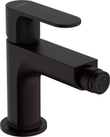 Hansgrohe Rebris S Single Lever Bidet Mixer With Metal Pop-up Waste Set - Matt Black - 72212670