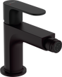 Hansgrohe Rebris S Single Lever Bidet Mixer With Metal Pop-up Waste Set - Matt Black - 72212670