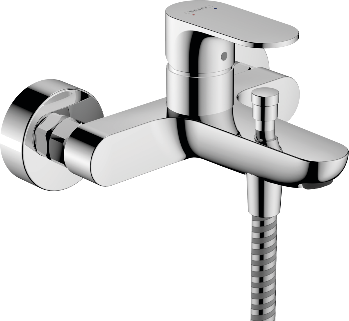 Hansgrohe Rebris S Single Lever Bath Mixer For Exposed Installation With 2 Flow Rates - Chrome -72443000