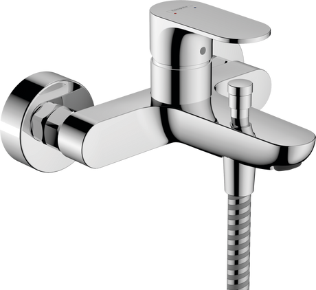 Hansgrohe Rebris S Single Lever Bath Mixer For Exposed Installation With 2 Flow Rates - Chrome -72443000