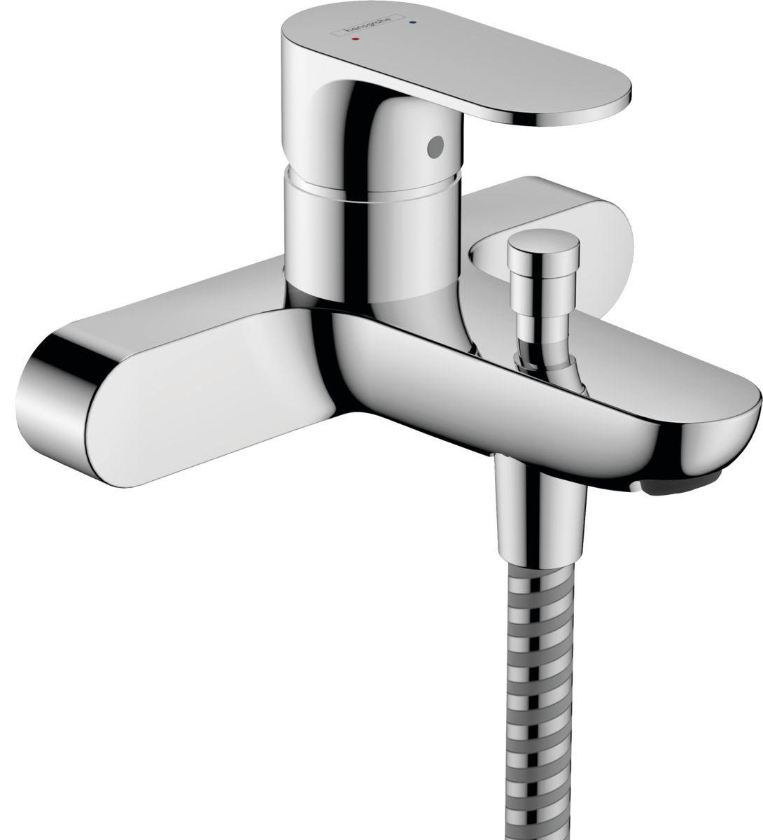Hansgrohe Rebris S Single Lever Bath Mixer For Exposed Installation With Centre Distance 153mm - Chrome - 72442000