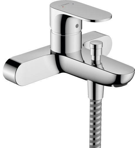 Hansgrohe Rebris S Single Lever Bath Mixer For Exposed Installation With Centre Distance 153mm - Chrome - 72442000