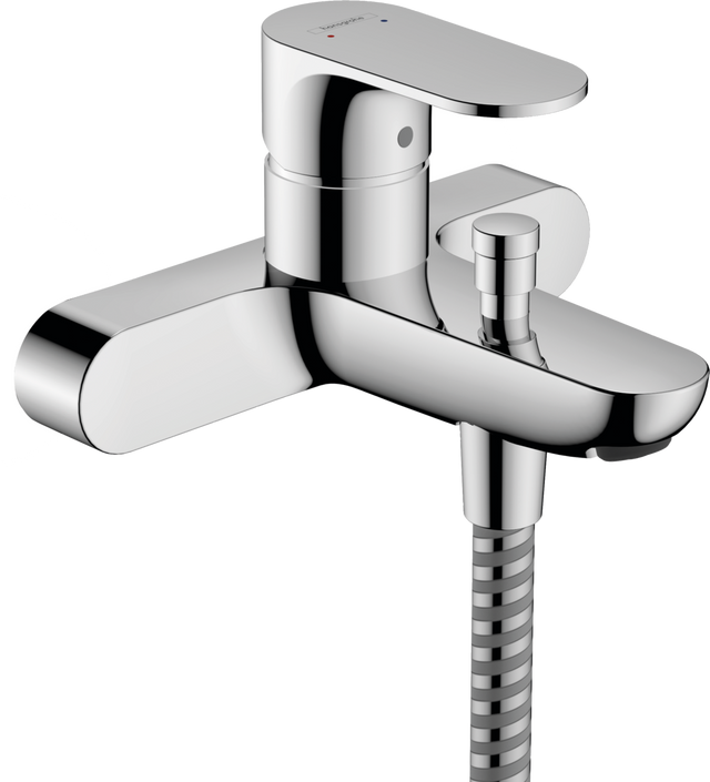 Hansgrohe Rebris S Single Lever Bath Mixer For Exposed Installation With Centre Distance 153mm - Chrome - 72442000
