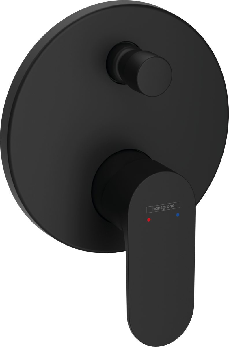 Hansgrohe Rebris S Single Lever Bath Mixer For Concealed Installation For Ibox Universal - Matt Black - 72467670