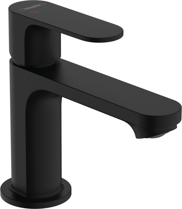 Hansgrohe Rebris S Single Lever Basin Mixer 80 Coolstart With Pop-up Waste Set - Matt Black - 72513670
