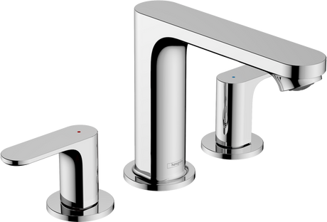 Hansgrohe Rebris S 3-hole Basin Mixer 110 With Pop-up Waste Set - Chrome - 72530000