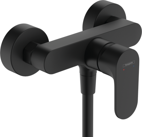 Hansgrohe Rebris S Single Lever Shower Mixer For Exposed Installation - Matt Black - 72640670