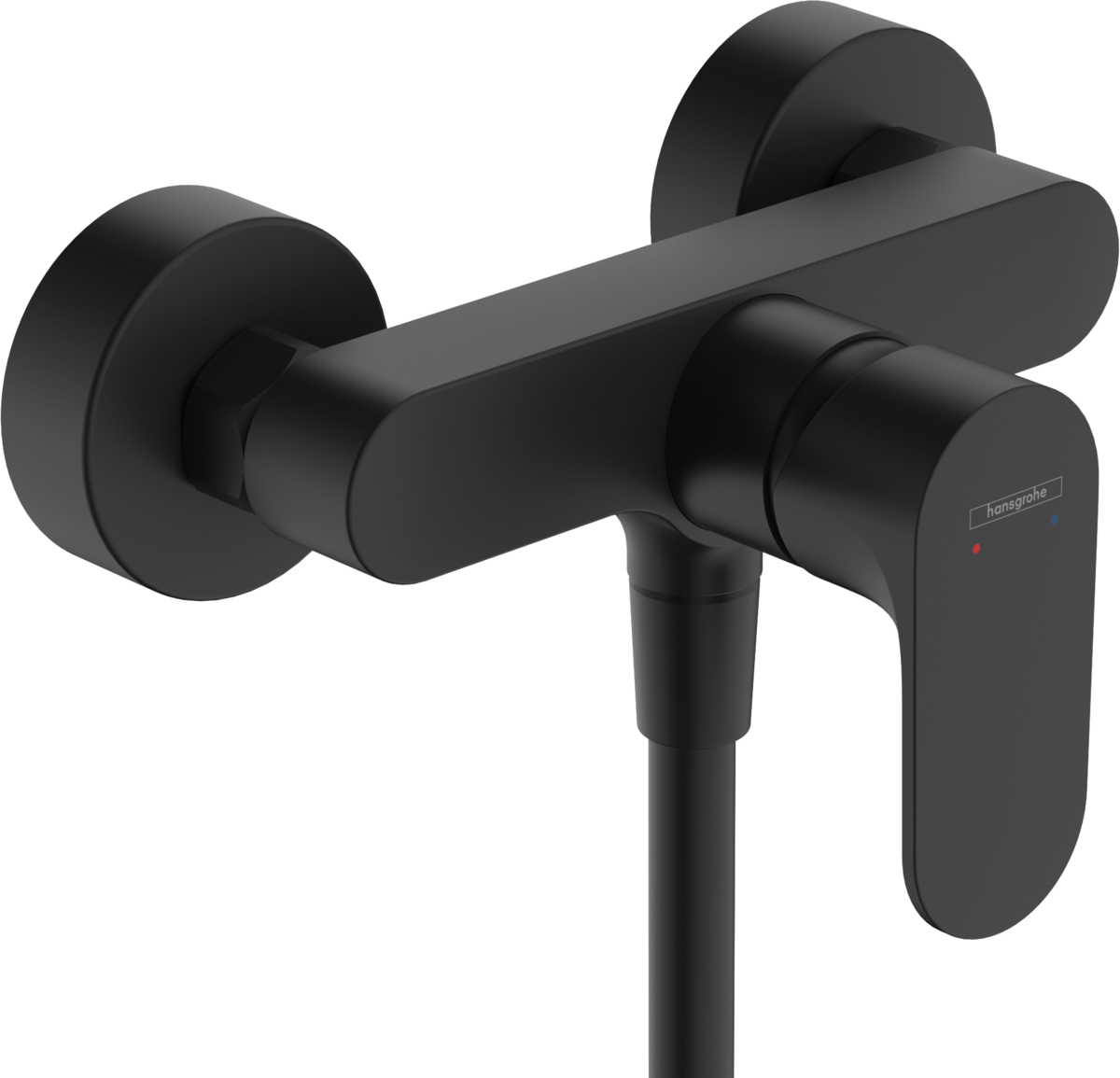 Hansgrohe Rebris S Single Lever Shower Mixer For Exposed Installation With 2 Flow Rates - Matt Black - 72643670