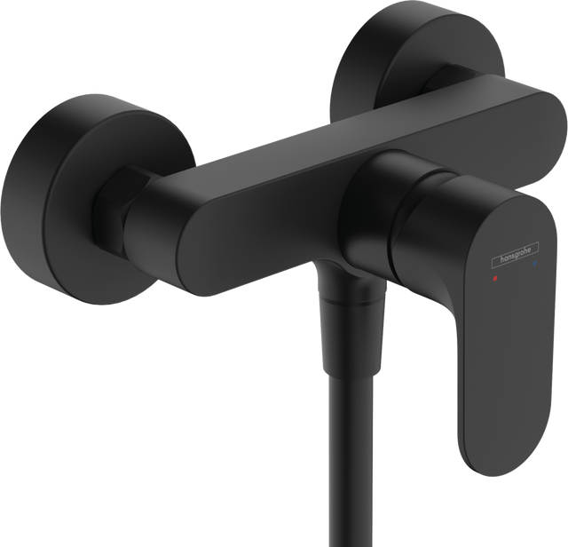 Hansgrohe Rebris S Single Lever Shower Mixer For Exposed Installation With 2 Flow Rates - Matt Black - 72643670