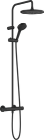 Hansgrohe Vernis Blend Showerpipe 240 1jet With Thermostat - Matt Black - 26426670 - TAP 'N' SHOWER