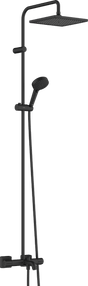 Hansgrohe Vernis Shape Showerpipe 240 1jet With Bath Thermostat - Matt Black - 26900670 - TAP 'N' SHOWER