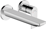 hansgrohe Rebris E Single lever basin mixer for concealed installation wall-mounted with spout 200mm - Chrome - 72568000