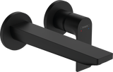 Hansgrohe Rebris E Single Lever Basin Mixer For Concealed Installation Wall-mounted With Spout - Matt Black - 72568670
