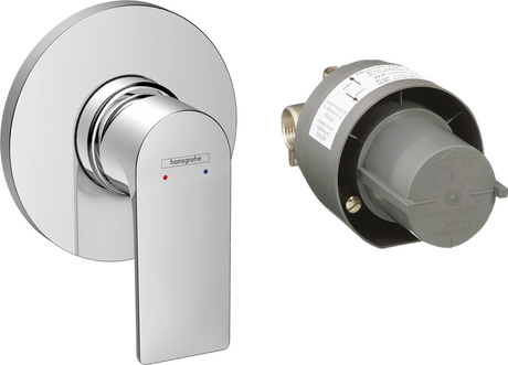 Hansgrohe Rebris E Single Lever Shower Mixer Set For Concealed Installation - Chrome - 72658000