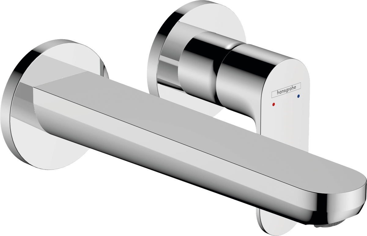 Hansgrohe Rebris S Single Lever Basin Mixer For Concealed Installation Wall-mounted With Spout 200mm - Chrome - 72528000