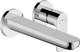Hansgrohe Rebris S Single Lever Basin Mixer For Concealed Installation Wall-mounted With Spout 200mm - Chrome - 72528000