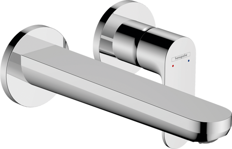 Hansgrohe Rebris S Single Lever Basin Mixer For Concealed Installation Wall-mounted With Spout 200mm - Chrome - 72528000