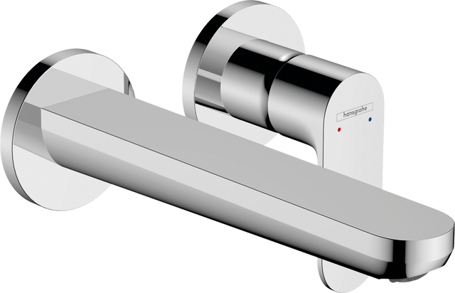 Hansgrohe Rebris S Single Lever Basin Mixer For Concealed Installation Wall-mounted With Spout 200mm - Chrome - 72528000