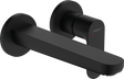 Hansgrohe Rebris S Single Lever Basin Mixer For Concealed Installation Wall-mounted With Spout 200mm - Matt Black - 72528670