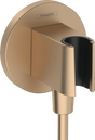 Hansgrohe FixFit S Wall Outlet With Shower Holder - Brushed Bronze - 26888140