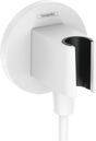 Hansgrohe FixFit S Wall Outlet With Shower Holder - Matt White - 26888700