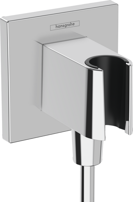 Hansgrohe FixFit E Wall Outlet With Shower Holder - Chrome - 26889000