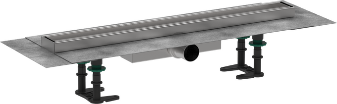 Hansgrohe RainDrain Compact Complete Set Shower Drain 600 Tileable For Flat Installation - 56163000