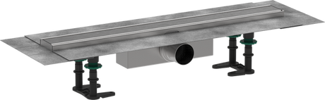 Hansgrohe RainDrain Compact Complete Set Shower Drain 600 For Standard Installation - Brushed Stainless Steel - 56174800