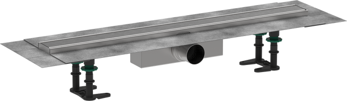 Hansgrohe RainDrain Compact Complete Set Shower Drain 700 For Standard Installation - Brushed Stainless Steel - 56176800