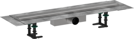 Hansgrohe RainDrain Compact Complete Set Shower Drain 700 For Standard Installation - Brushed Stainless Steel - 56176800
