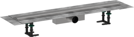 Hansgrohe RainDrain Compact Complete Set Shower Drain 800 For Standard Installation - Brushed Stainless Steel - 56178800