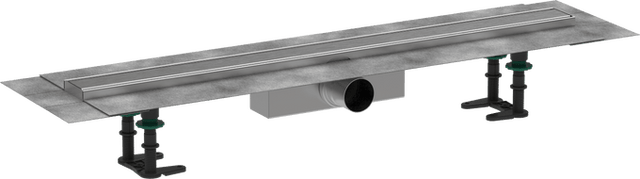 Hansgrohe RainDrain Compact Complete Set Shower Drain 800 For Standard Installation - Brushed Stainless Steel - 56178800 - TAP 'N' SHOWER