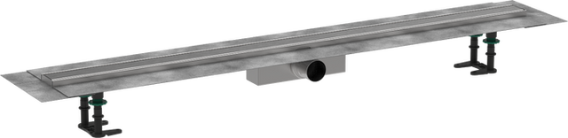 Hansgrohe RainDrain Compact Complete Set Shower Drain 1200 For Standard Installation - Brushed Stainless Steel - 56184800