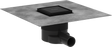 Hansgrohe RainDrain Brilliance Complete Set Point Drain 100/100 Tileable Rear Cover - Matt Black - 56250670