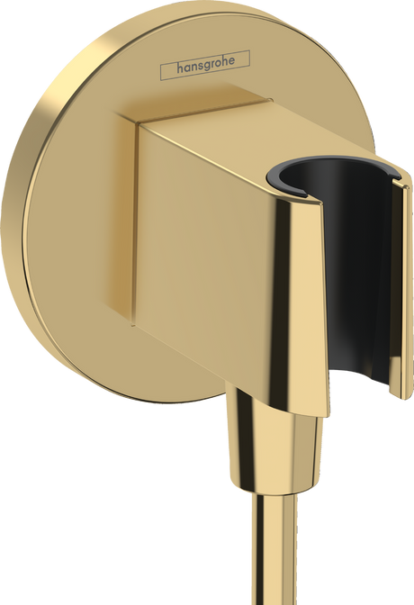 Hansgrohe FixFit S Wall Outlet With Shower Holder - Polished Gold-Optic - 26888990