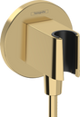 Hansgrohe FixFit S Wall Outlet With Shower Holder - Polished Gold-Optic - 26888990