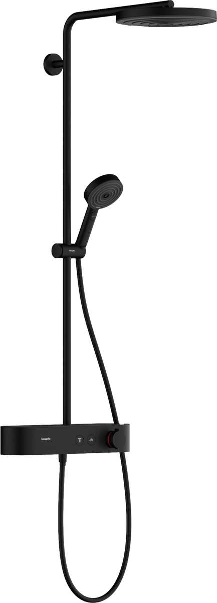 Hansgrohe Pulsify S Showerpipe 260 1jet with Showertablet Select 400 - Matt Black - 24220670