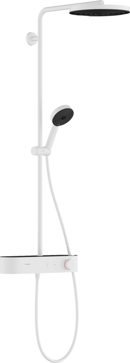 Hansgrohe Pulsify S Showerpipe 260 1jet with Showertablet Select 400 - Matt White - 24220700